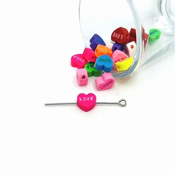 Valentine's Day Conversation Heart Beads for wholesale by Guerrilla Charm
