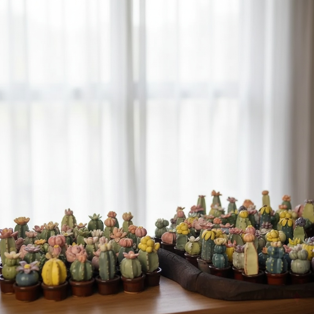 Otterware – wholesale Decorative figurine – Handmade Miniature Ceramic Cactus & Succulent Figurines9