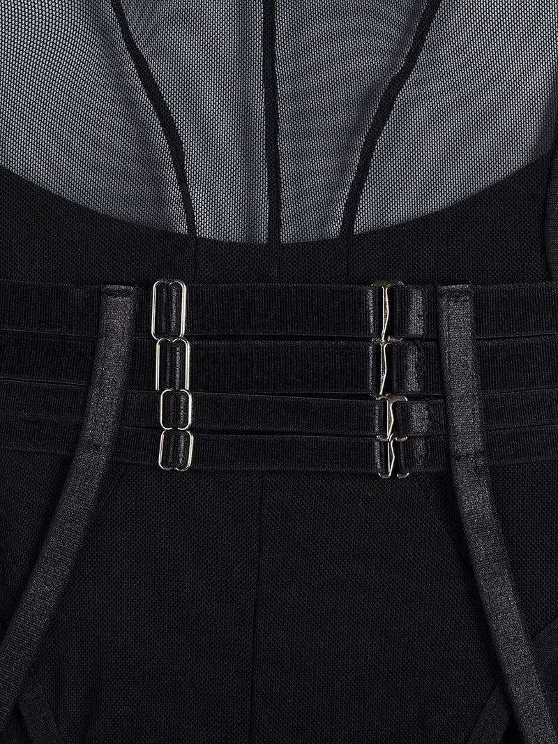 Tourtiwi - Wholesale Lingerie Bodysuit - Women's - Sexy Mesh Halter Lingerie Bodysuit8