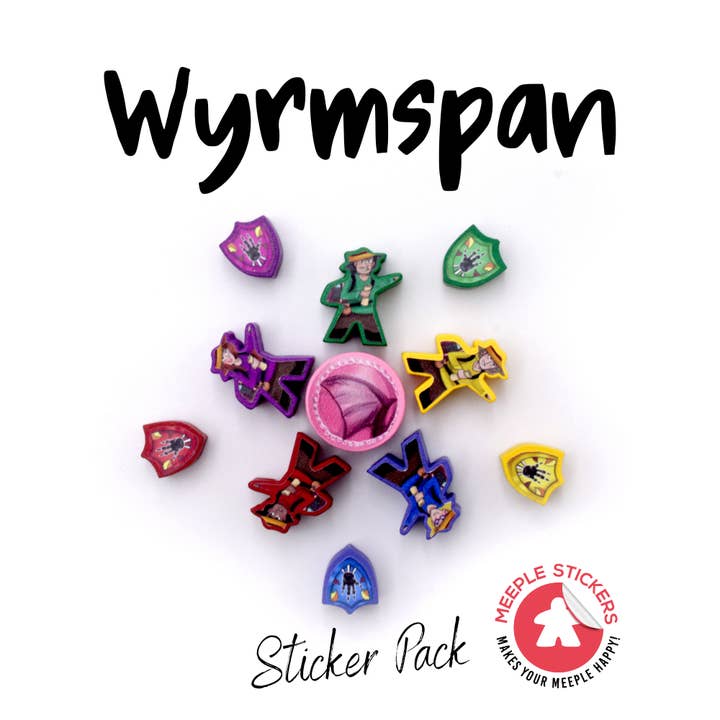 Conjunto de Pegatinas Wyrmspan para venta al por mayor de Meeple Stickers