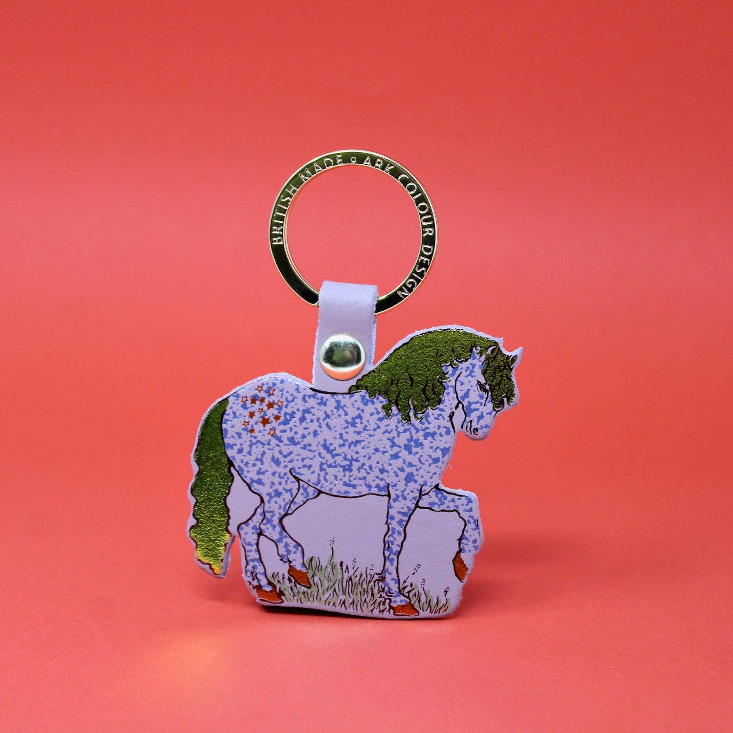 Ark Colour Design - Venta al por mayor Llavero - Unisex - Llavero de cuero genuino con diseño de caballo5