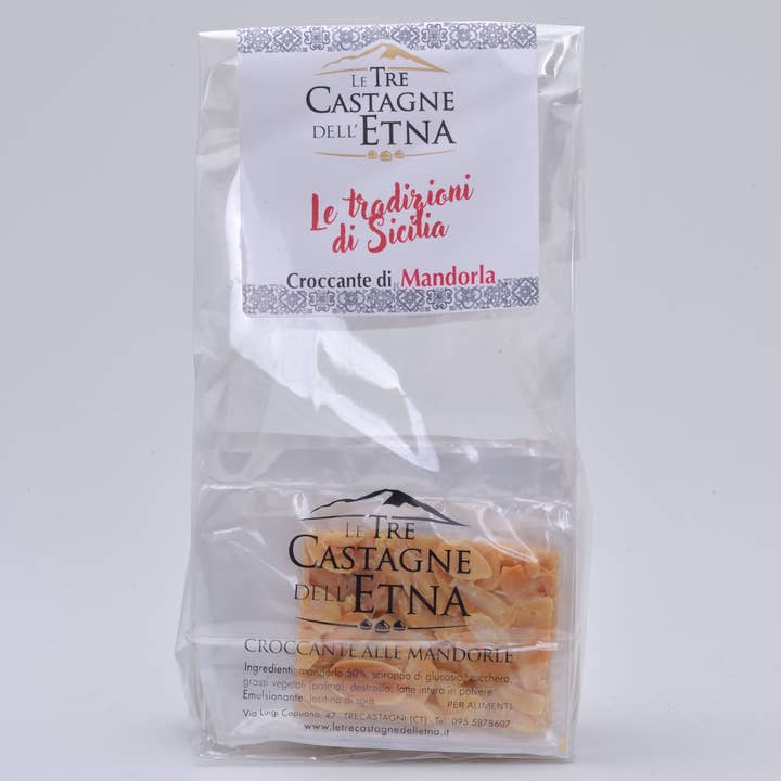 Crunchy nut brittle (Pistachio or Almond or Hazelnut) for wholesale by Le Tre Castagne dell'Etna