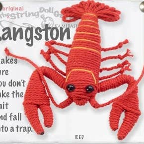 Langston le homard porte-clés en poupée de ficelle pour la vente par Kamibashi