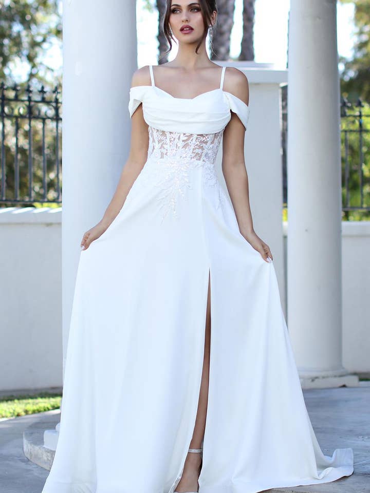 OFF WHITE BRIDAL DRESS #3251-01 for wholesale on Faire3