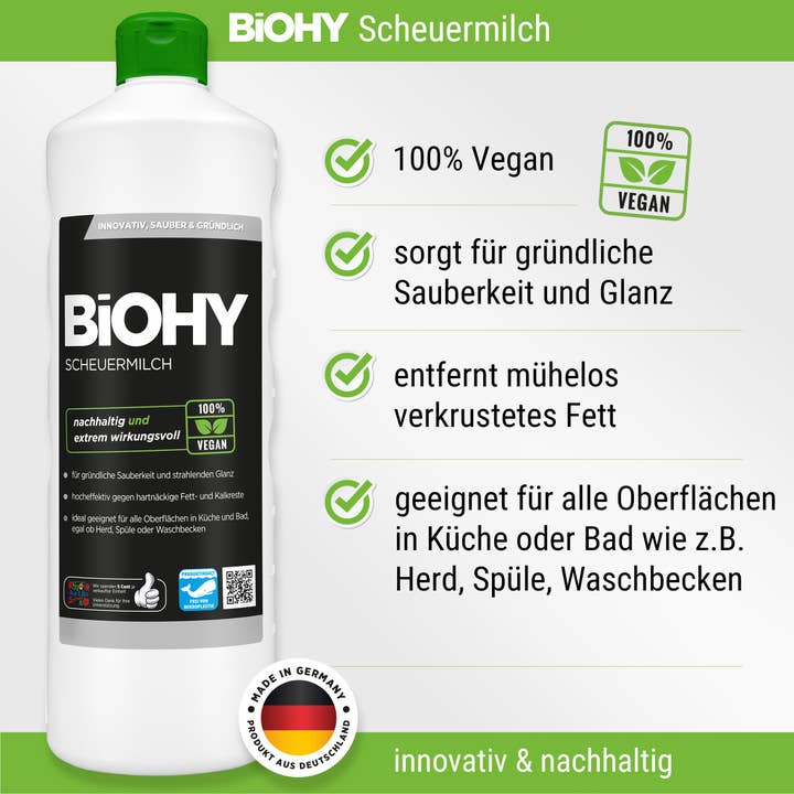 BiOHY - Wholesale Sports/Energy Drink - BiOHY scouring milk, stove cleaner, kitchen cleaner, cleaning milk, B2B9