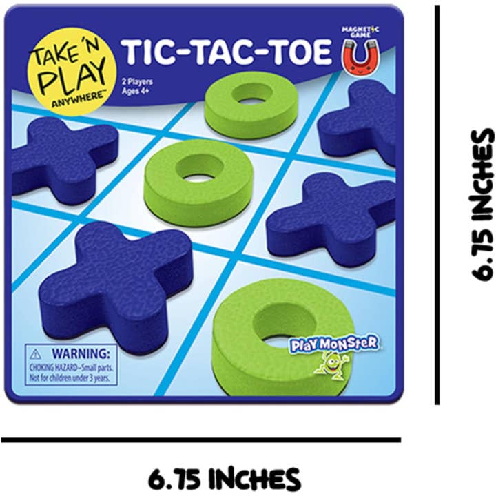 Play Monster - Wholesale Magnet Board - Take N Play Anywhere Tic-Tac-Toe Magnetic Board Games