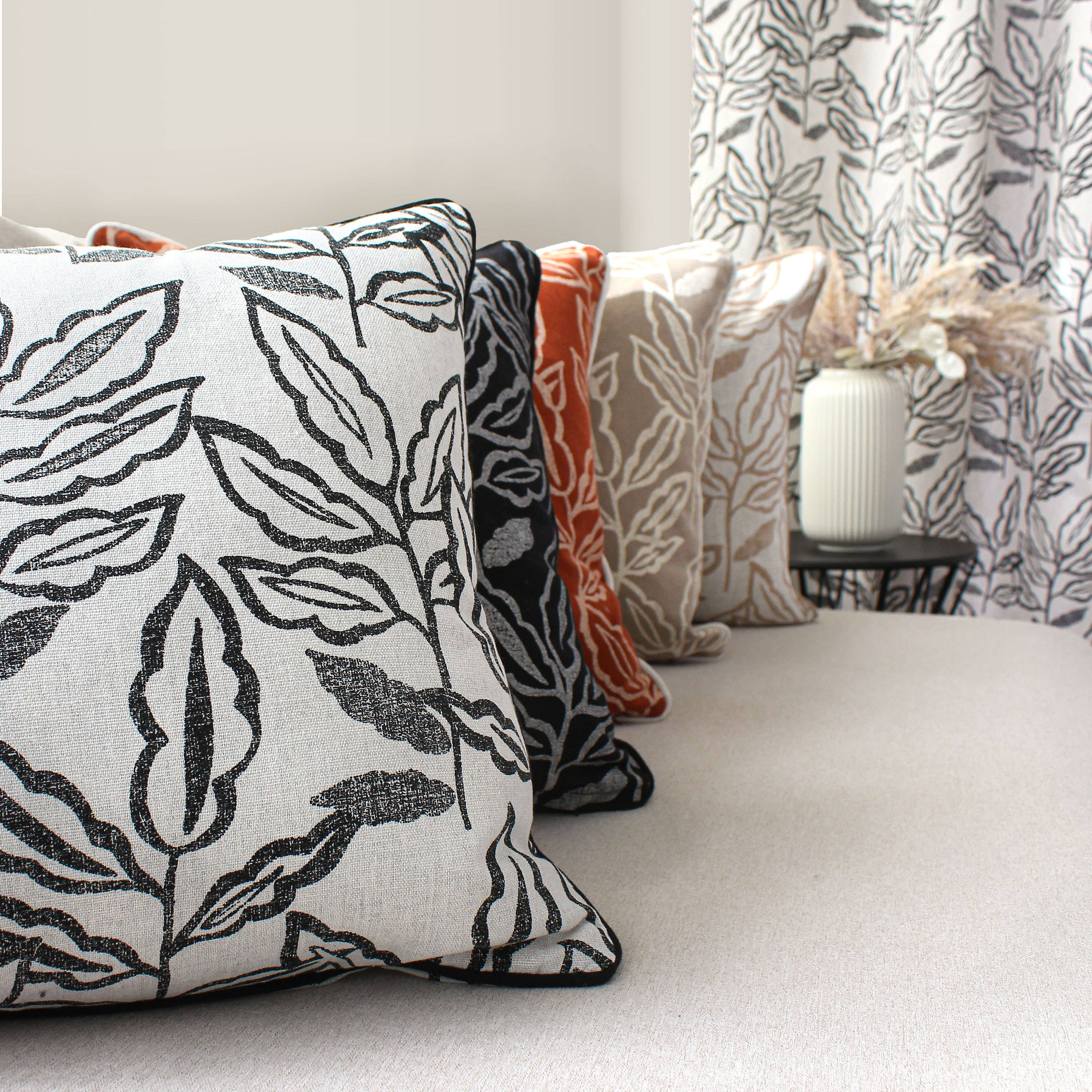 DECOSTARS - CmaDECO - Vendita all'ingrosso Cuscini per sedie - Cuscino sfoderabile, 40x40cm, motivo, cotone chambray9