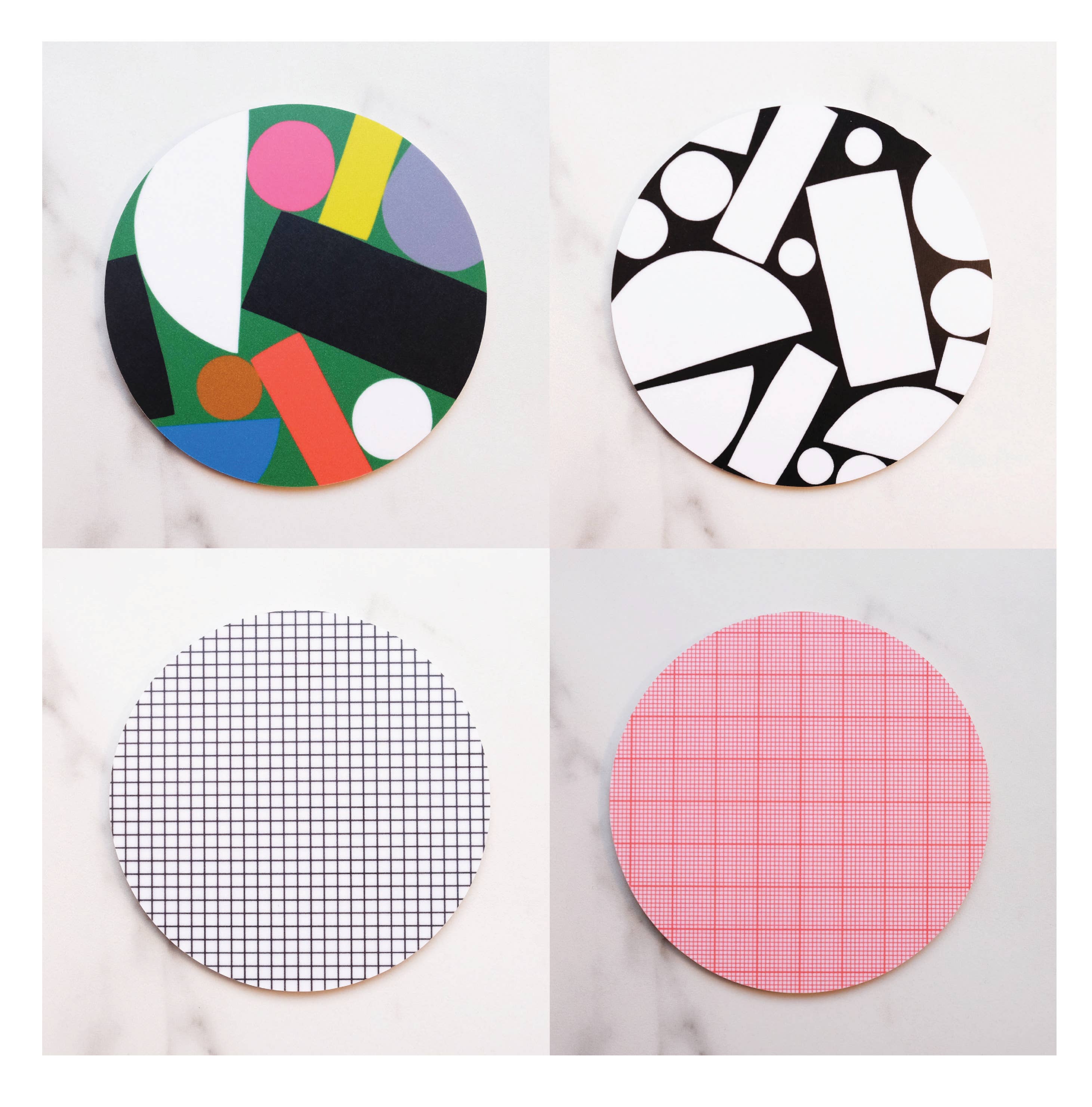 Hippstory - Wholesale Coasters - Graph Paper Coaster - Letter Q3