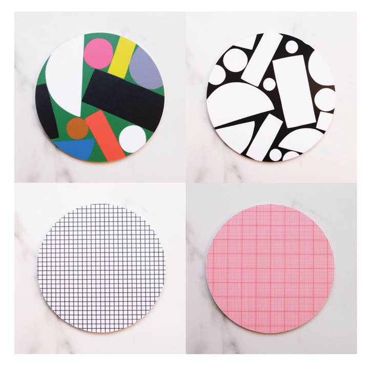 Hippstory - Wholesale Coasters - Graph Paper Coaster - Letter Q3