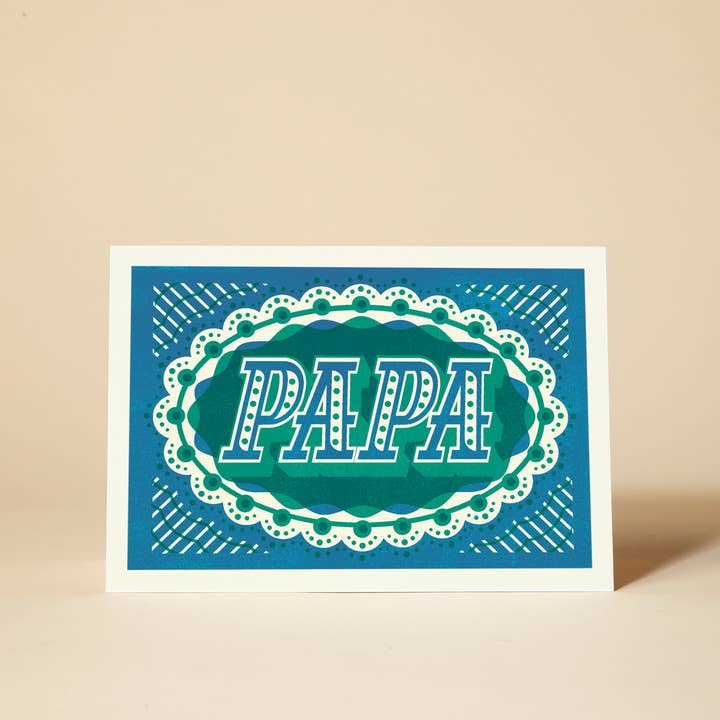 Pressed and Folded – wholesale Father’s Day card – Papa Greeting Card