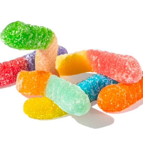 O'Shea's Candies Sweet Shop - Wholesale Gummy - Gourmet Gummy Worms “Mini Sour Worms 🪱 “w/ Jar 16OZ 3