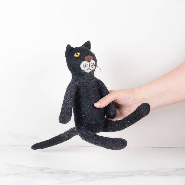 The Winding Road - Wholesale Stuffed/Plush Toy - Kids & Baby - Toys - Sitting Cat - Black - Small and Medium