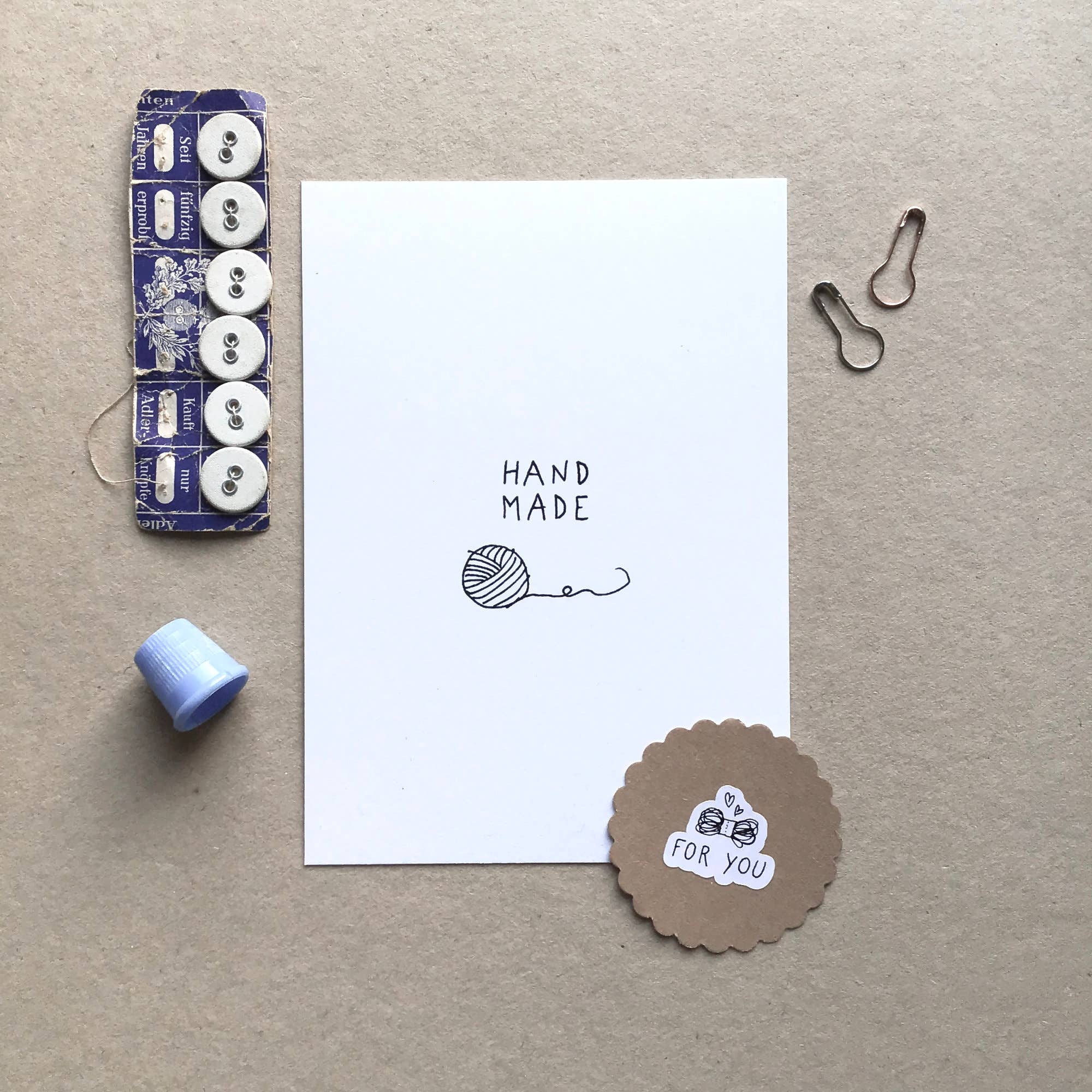 sonst noch was? - Vendita all'ingrosso Cartoline - Cartolina « Handmade »1