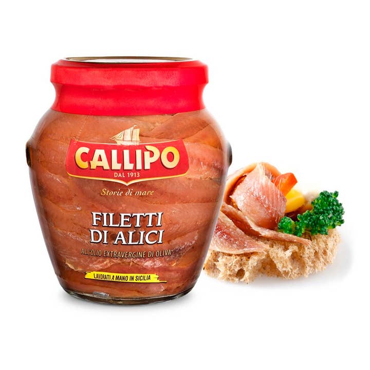 Callipo Anchovy Fillets with EVO oil (310 g) for wholesale by Calabria da Gustare