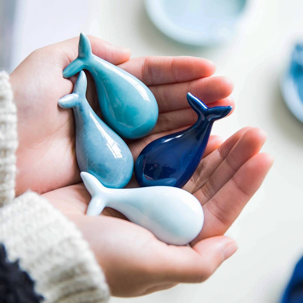Gohobi （We cover U.S. import duties） - Wholesale Spoon Rest - Gohobi Ceramic Whale Chopstick Rest2