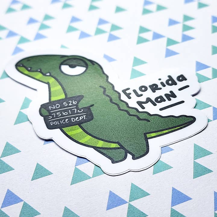 Toku Arts - Wholesale Sticker - Florida Man Vinyl Sticker