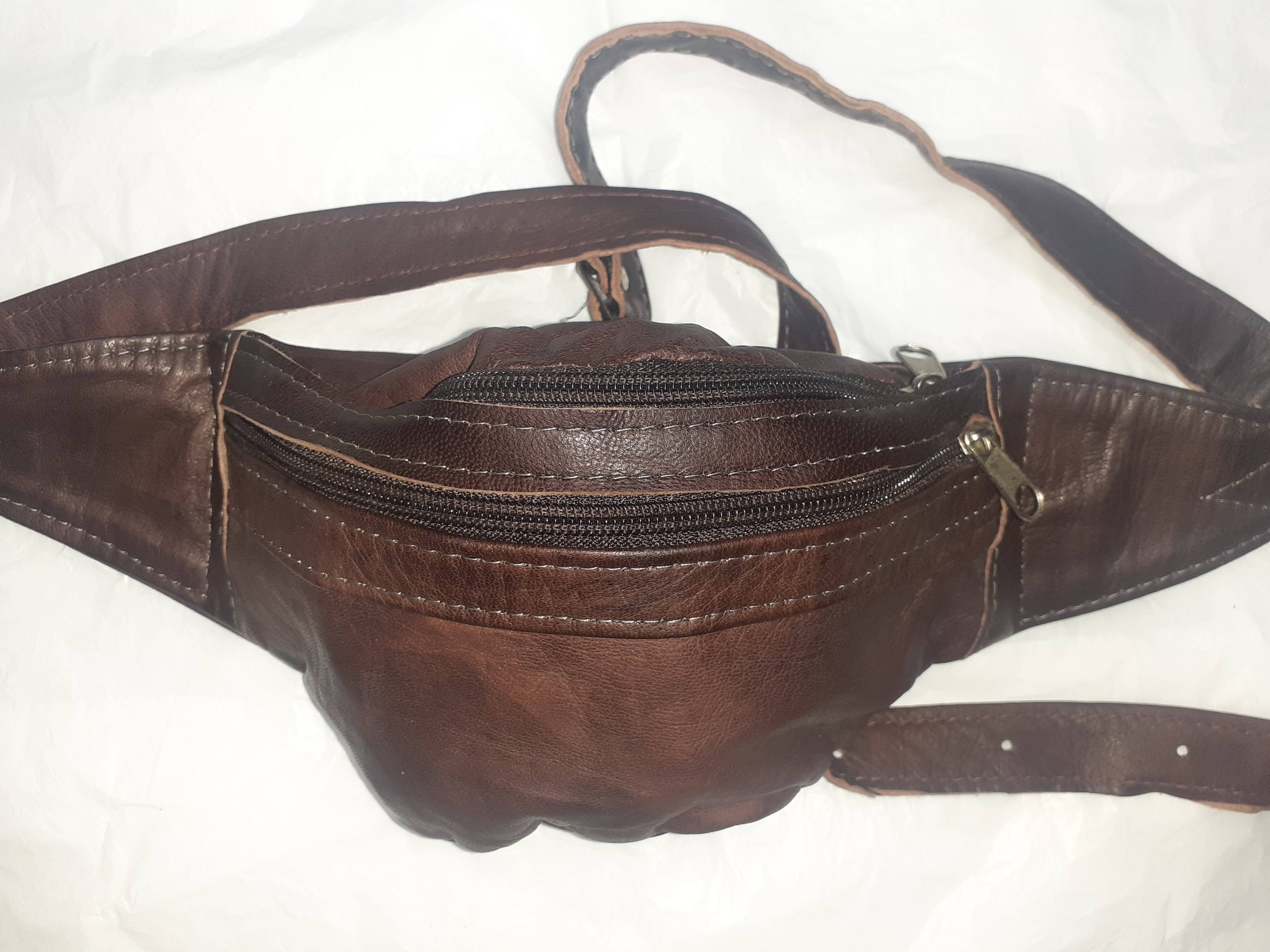 Hecho a mano - Vente Sac ceinture – femme - Sac banane en cuir fait main7