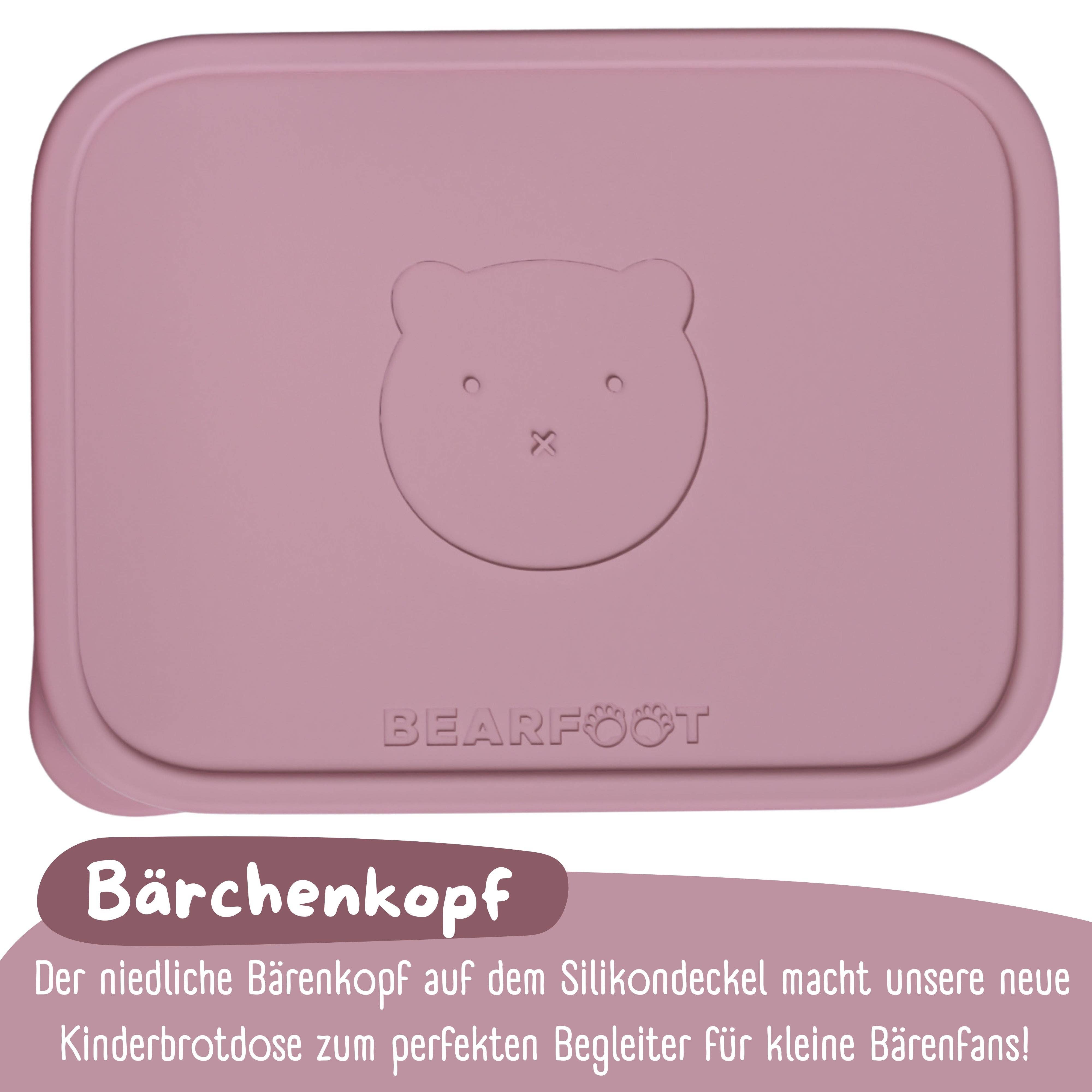 BEARFOOT - Wholesale Lunch Bag/Box - Kids - Children's stainless steel lunchbox with silicone insert - Pink11