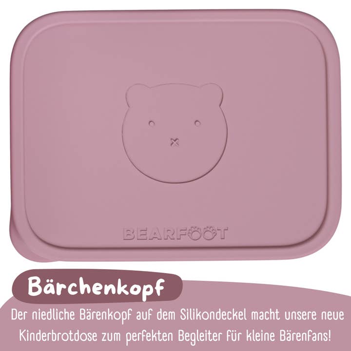BEARFOOT - Wholesale Lunch Bag/Box - Kids - Children's stainless steel lunchbox with silicone insert - Pink11