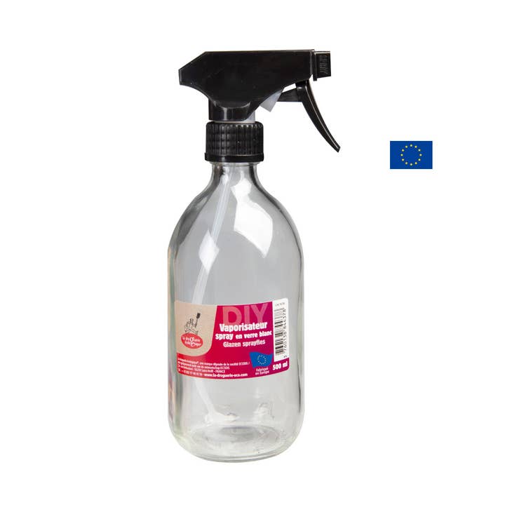 Ecodis - Grand Beau - Wholesale Spray Bottle - White Glass Spray Bottle 500ml - La Droguerie0