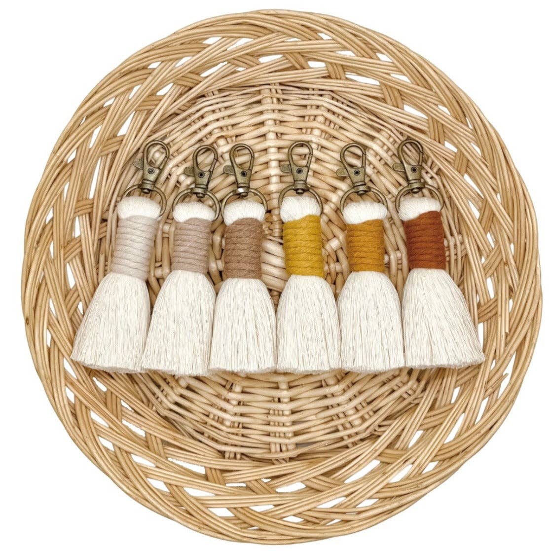 Macrame Bag Tassel Zipper Tassel Diaper Bag Tassel for wholesale by The Thrifty Handmade