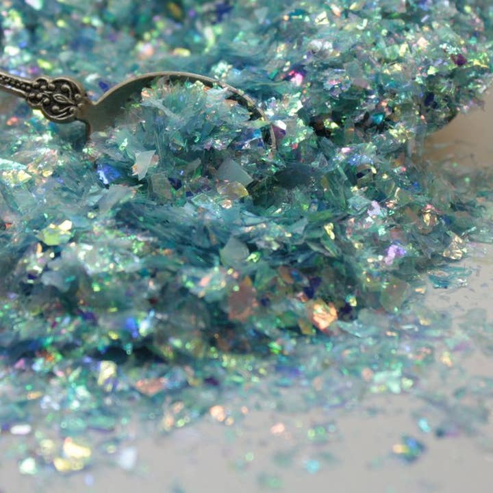 Meyer Imports - Wholesale Craft supplies - Blue Flitter - Iridescent Glass Glitter Ice Flakes2