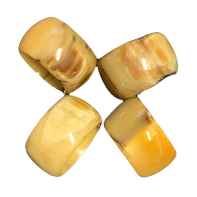Harkiss Designs - Wholesale Napkin Ring - Horn Napkin Rings (Set of 4)6