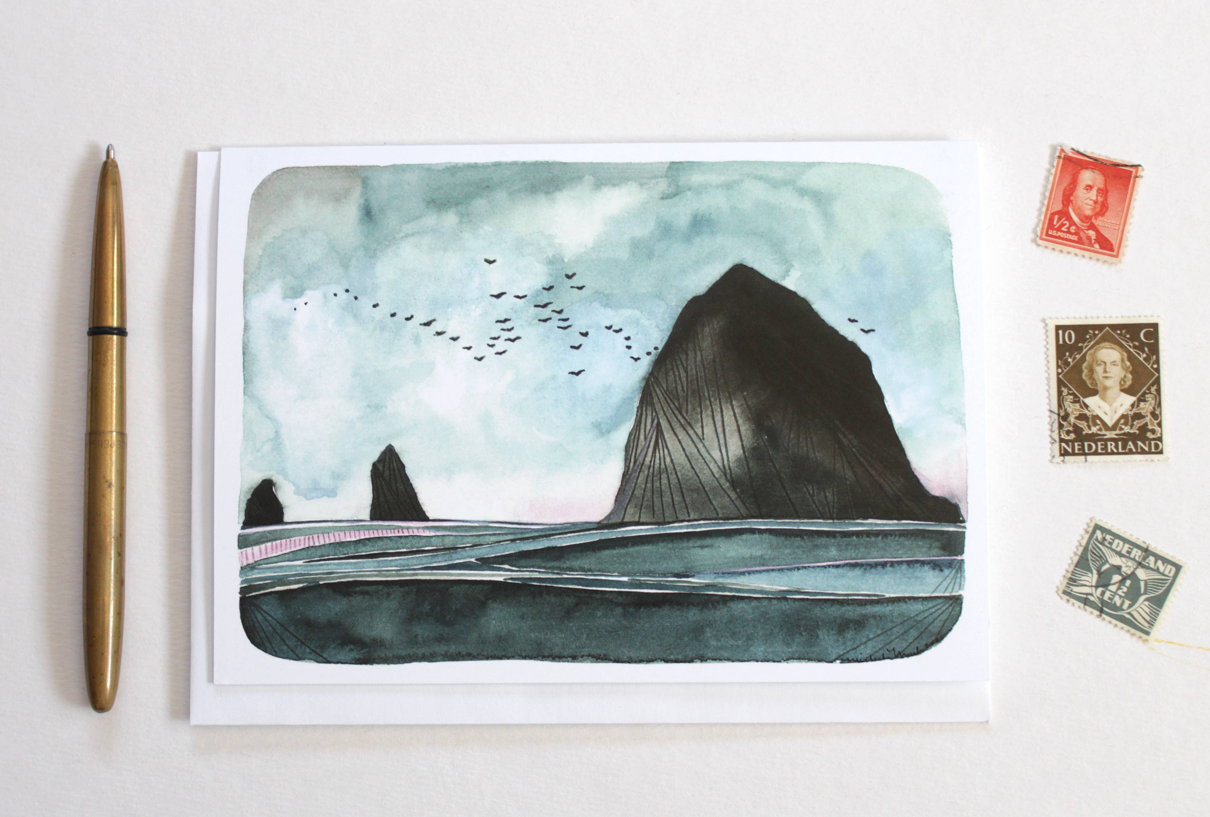 michele maule - Wholesale Everyday Greeting Card - Greeting Card - Haystack Rock 2