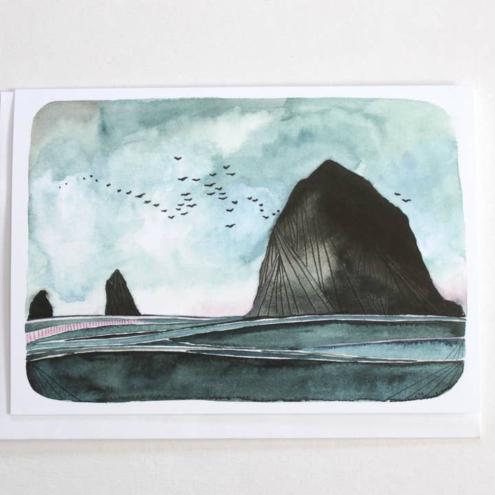 michele maule - Wholesale Everyday Greeting Card - Greeting Card - Haystack Rock 2