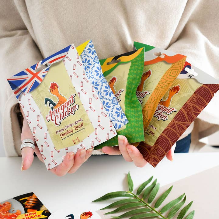 Arrogant Chicken – wholesale Jerky – Crispy Chicken Slices - Mixed Flavours15