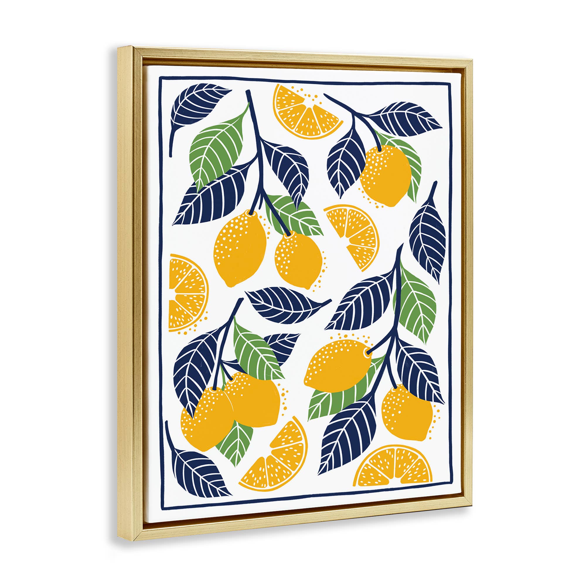 Stupell Industries – wholesale Wall sign – Mediterranean Lemons Pattern - Framed Wall Art17