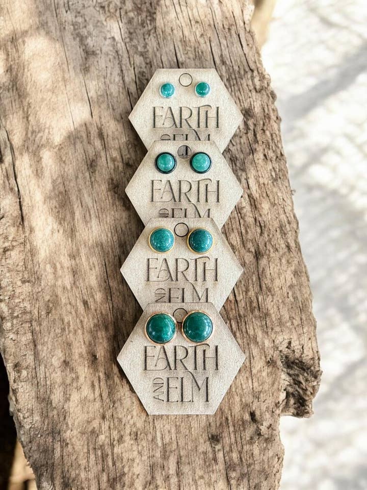 Green Aventurine in Metal Settings for wholesale by Earth & Elm