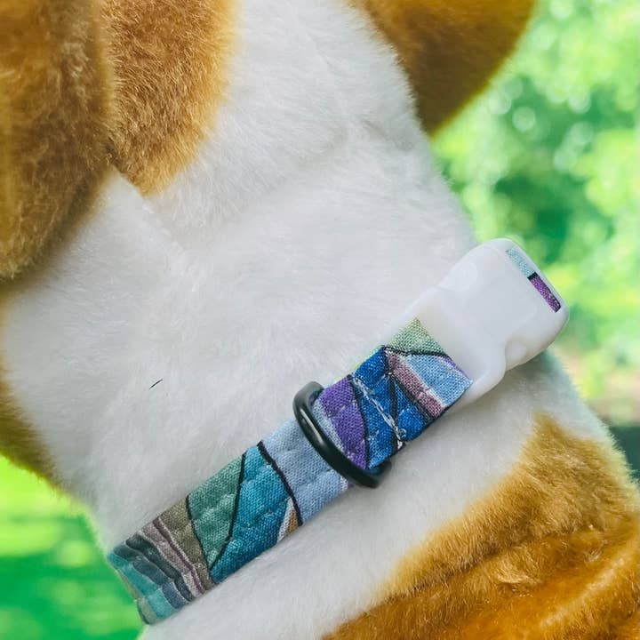 Little Barks Boutique - Wholesale Pet Collar - Dog - Tookie Teal Animal Print Dog Collar3