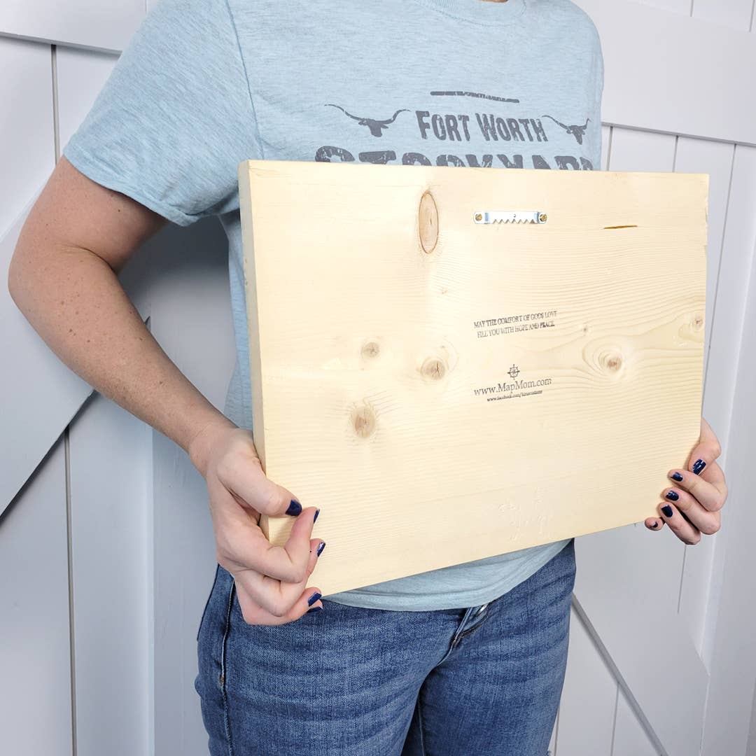 Map Mom - Wholesale Art Print - 11x16 Wood Plank Art- The World Is Your Oyster4