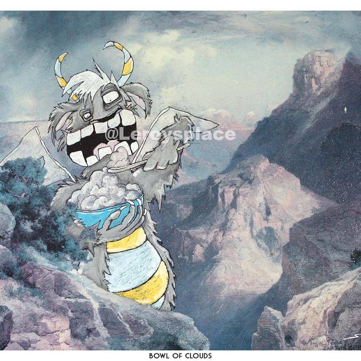 Impression de 8,5 x 11 po - Bowl of Clouds pour la vente par Leroy's Place