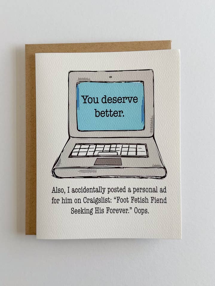 Craigslist Breakup for wholesale by Wild Card Creations