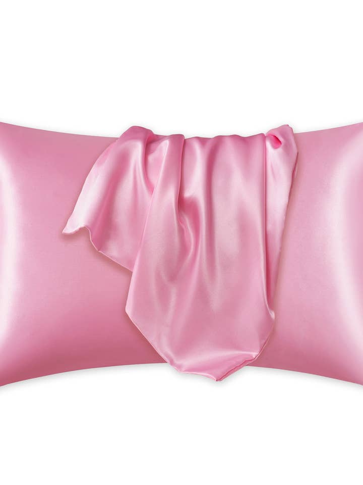 Taie d'oreiller en satin Rose 60 x 70 cm taille standard - Taie d'oreiller en satin soyeux pour la vente par AfricanFabs