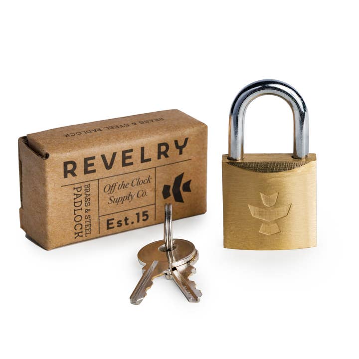 The Luggage Lock - Brass for wholesale by Revelry Supply