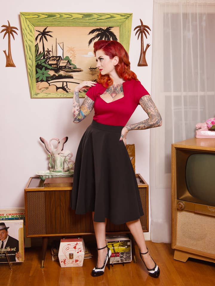 Steady Clothing - Wholesale Skirt - Women's - Pocket High Waist Thrills Skirt in Black2