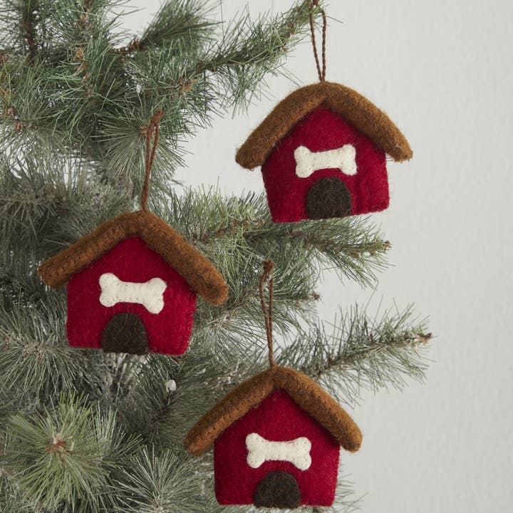 Arcadia Home - Wholesale Ornamentset - 9-delige hondenkerstversiering set voor kerstbomen op tafel4