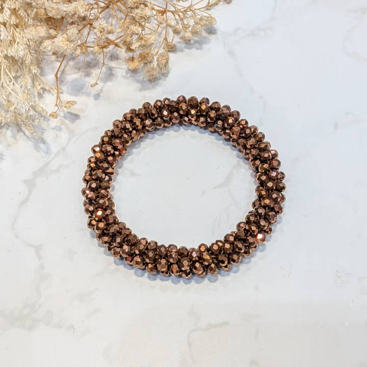 LOLO & YAYA - Wholesale Link & Chain Bracelet - Black-tone crystal effect bracelet22