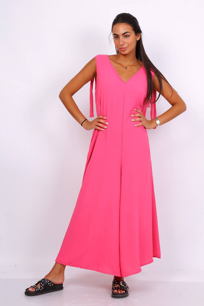 LORIANE - Vente Combinaison – femme - 10816 - COMBINAISON LARGE SANS MANCHE UNI26