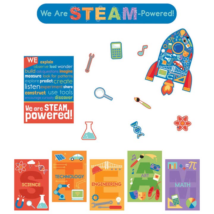 Carson Dellosa Education - Wholesale Bulletin Board - STEAM Bulletin Board Set