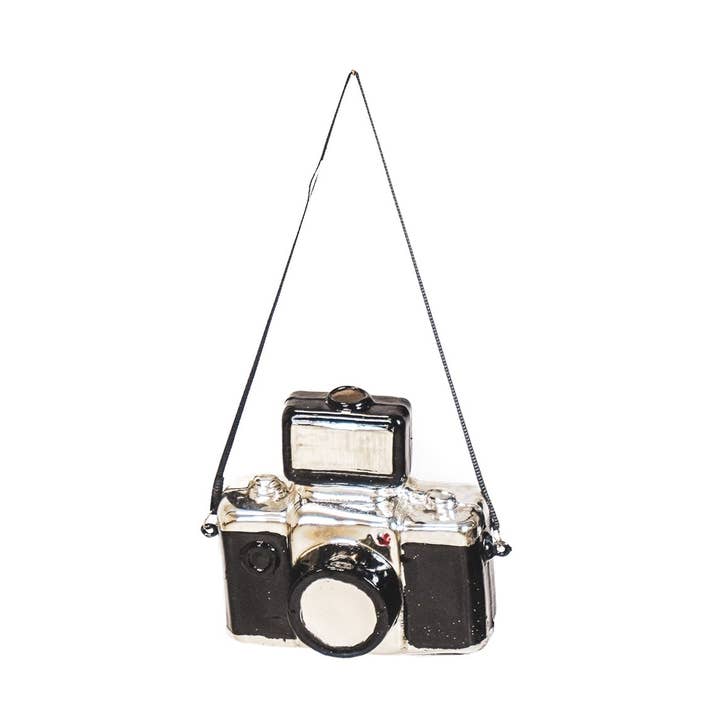 Ornement de Noël à suspendre - Appareil photo - Verre - 9,5x5x9cm pour la vente par Housevitamin bv