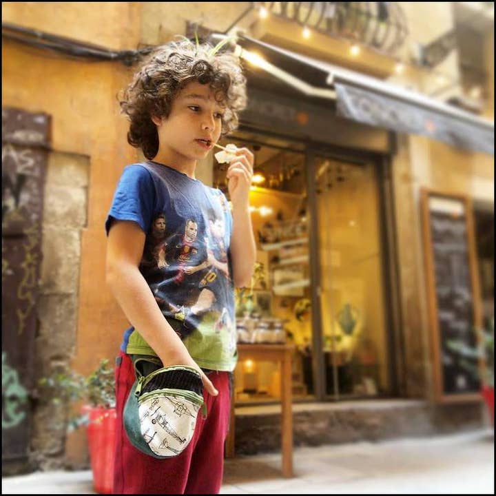 K1000 – Großhandel Gürteltasche – Kinder – GÜRTELTASCHE FÜR JUNGEN - kid EMOTI -Handmade-