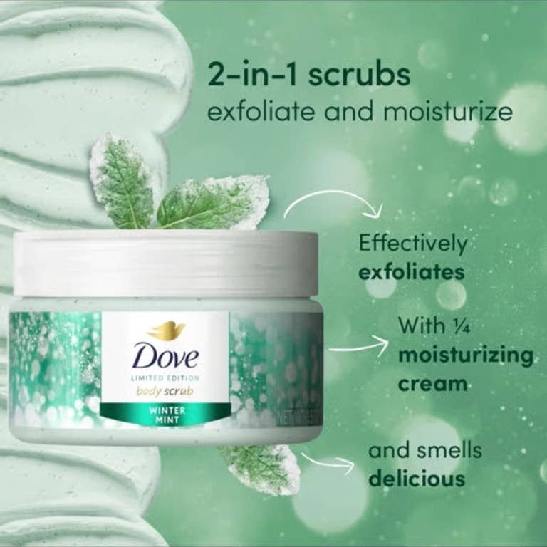 First Choice Buying - Wholesale Body Scrub/Exfoliant - Dove Limited Edition Body Scrub, Winter Mint, 3.5 Oz2