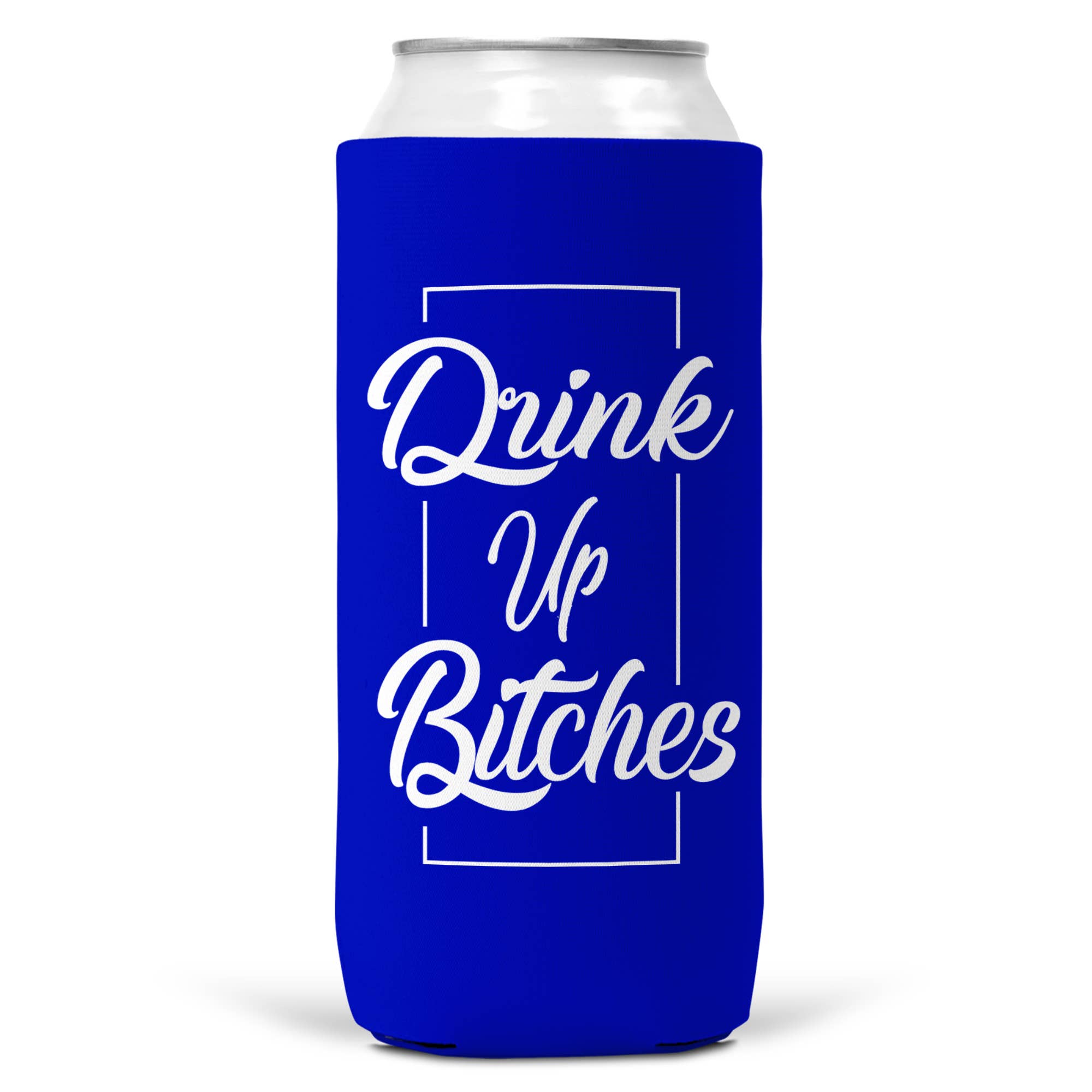 Wi-Wear - Wholesale Drink Huggers & Koozies - Drink Up Bitches SLIM CAN Coozie/Cooler for 12oz Slim Cans1