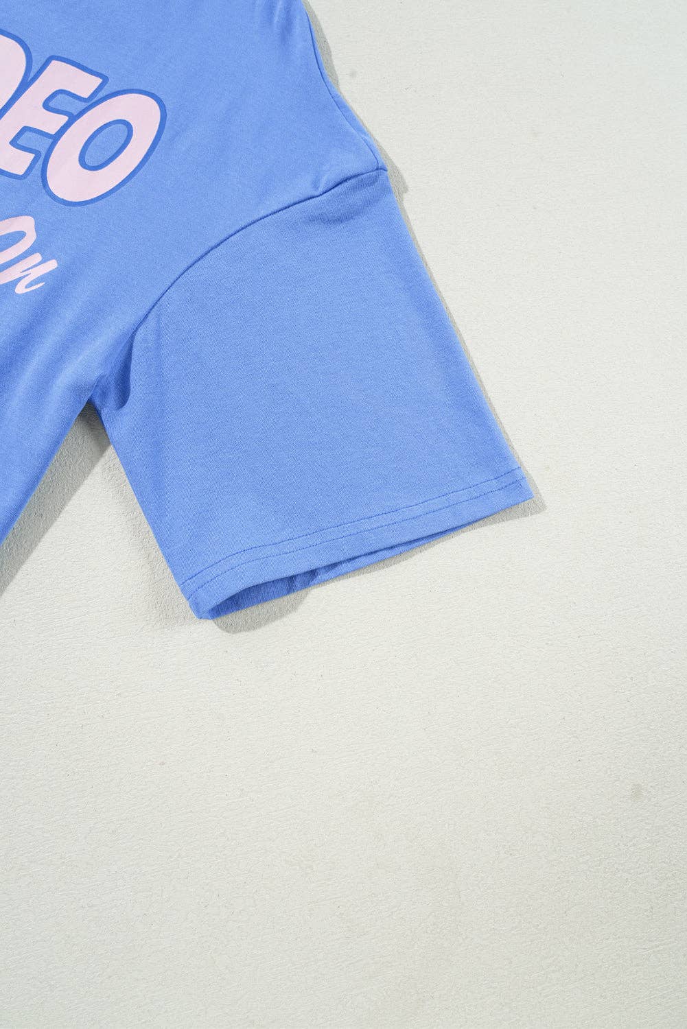 Sky Blue Rodeo Forever Western Graphic Tee for wholesale on Faire4