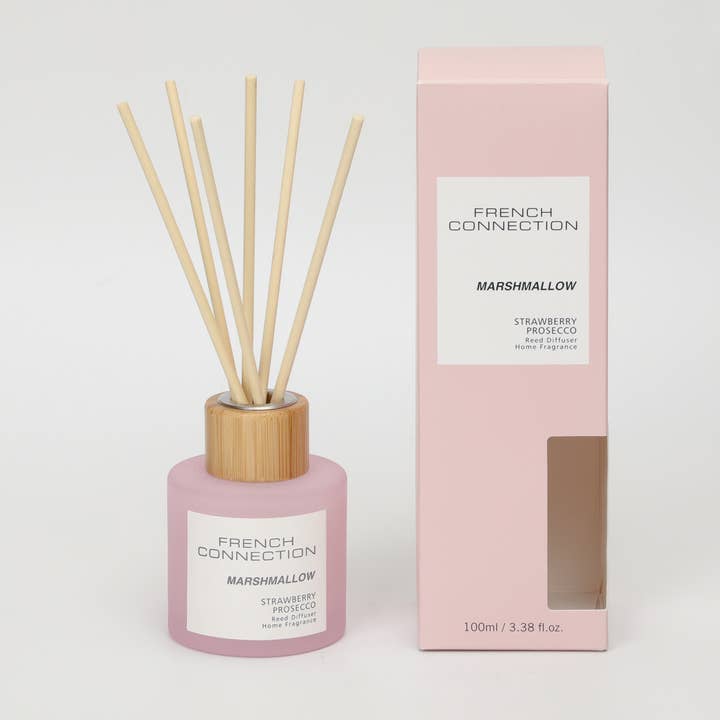 Pastel Strawberry Prosecco Reed Diffuser 100ml for wholesale by French Connection