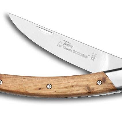 Coltellino tascabile Le Thiers RLT con manico in ginepro per la vendita all'ingrosso da parte di Claude Dozorme